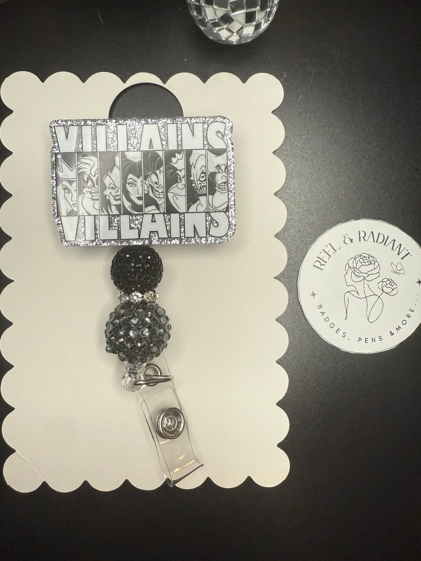 Villains Beaded Badge Reel