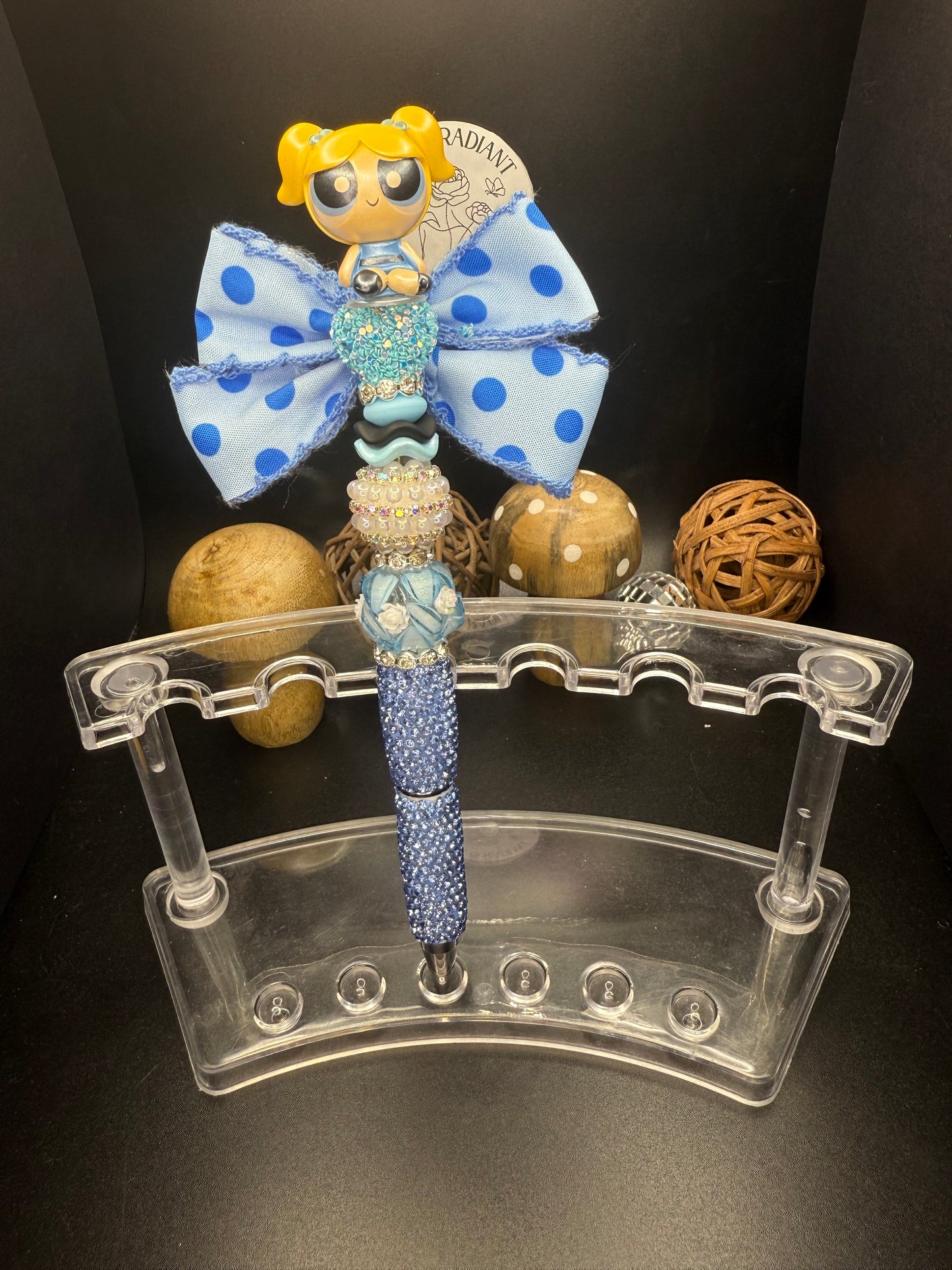 Powerpuff girls Bubbles Beaded Pen