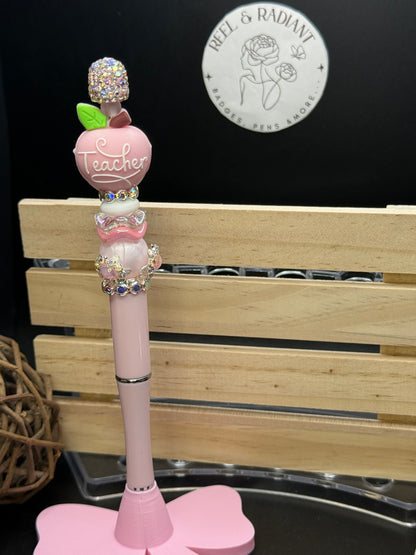 Pink Apple Teacher Pen