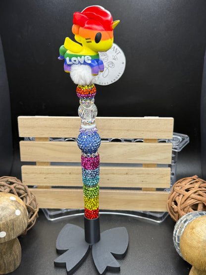 Toki Doki Love Rainbow Beaded Pen