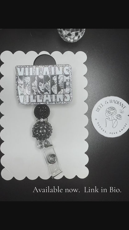 Villains Beaded Badge Reel